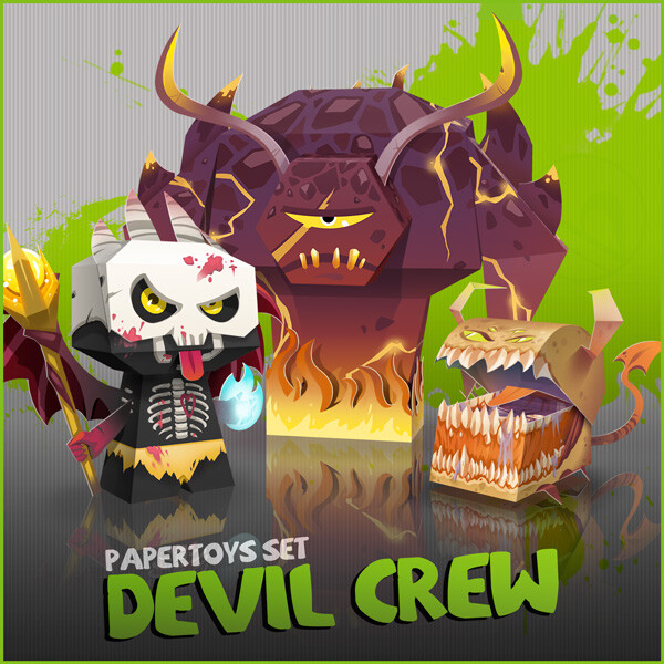 The Devil Crew - Papertoy