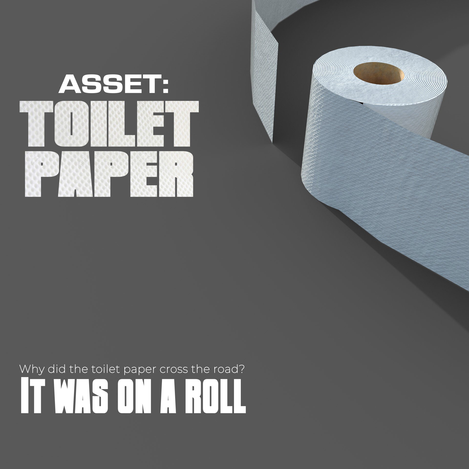 ArtStation Toilet Paper 3D model Game Ready