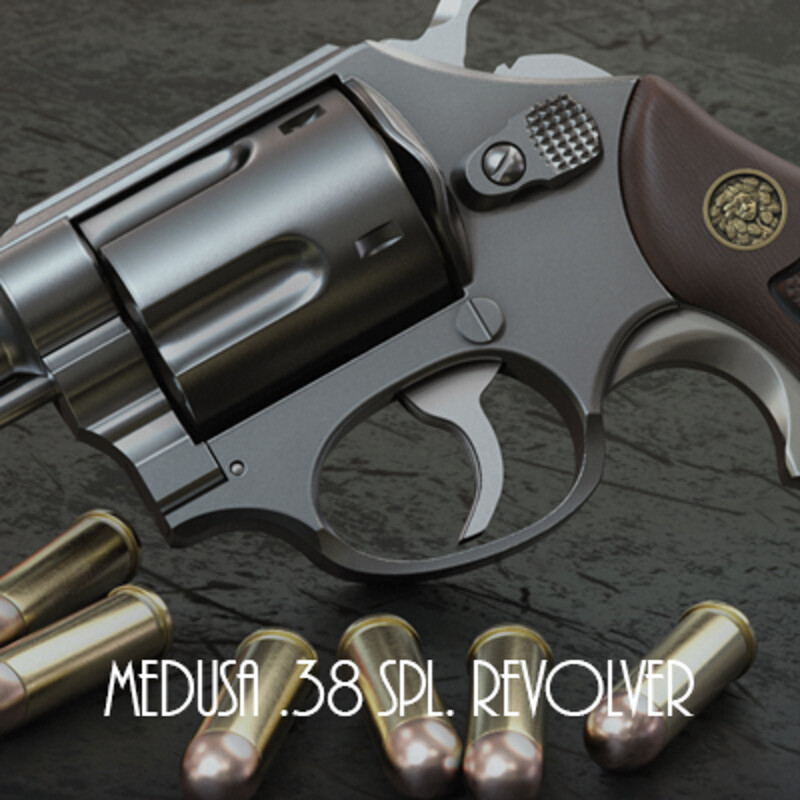 Medusa .38 SPL. Revolver Prop Design