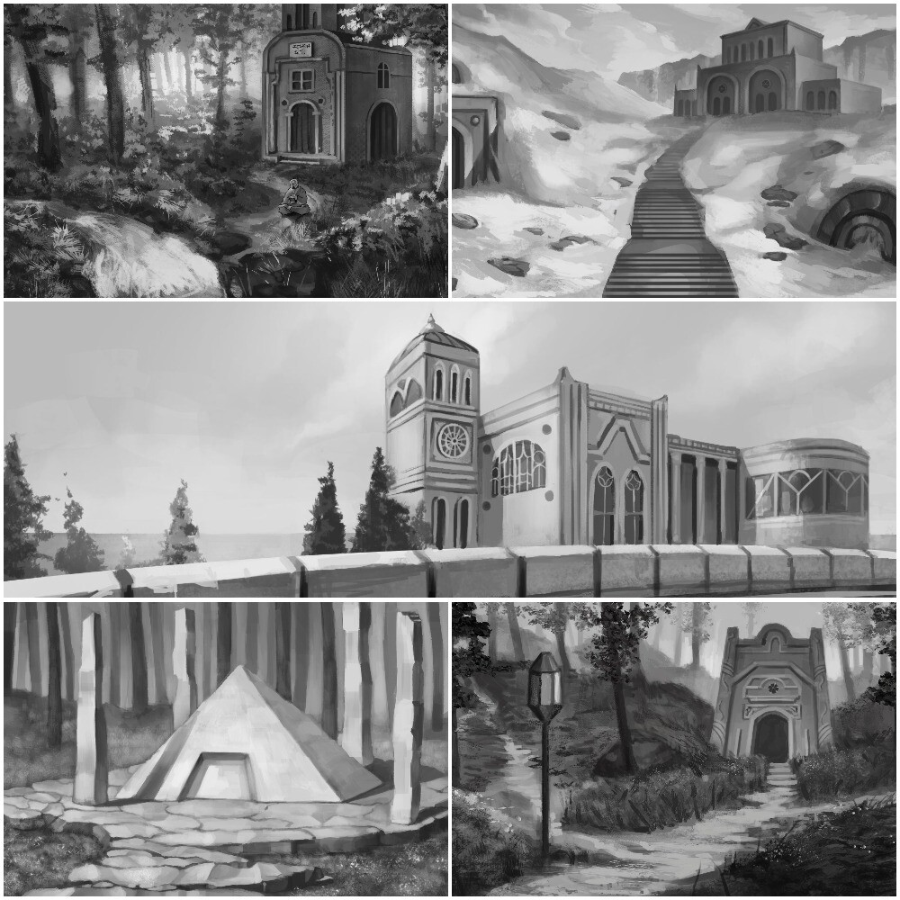 ArtStation - Grayscale Paintings