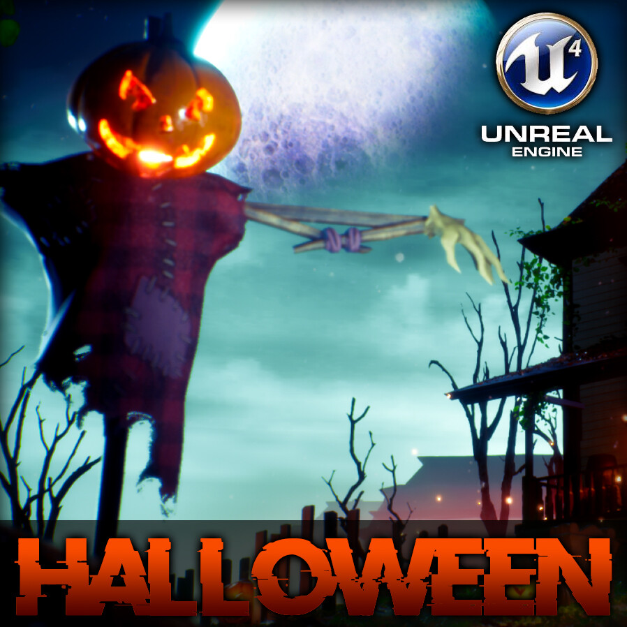 ArtStation - Halloween Haunted House - UE4