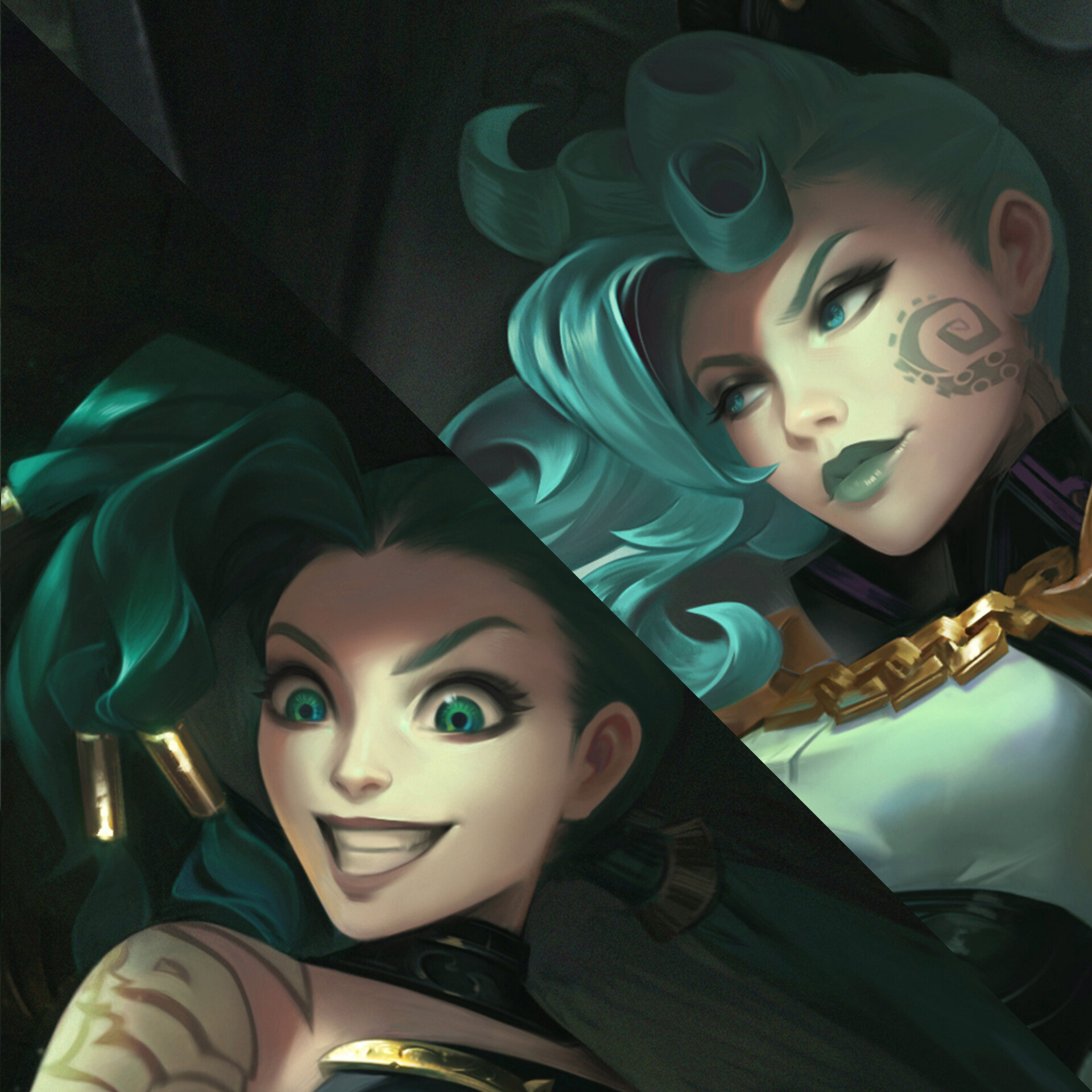 ArtStation Dark Waters Vi & Jinx Splash