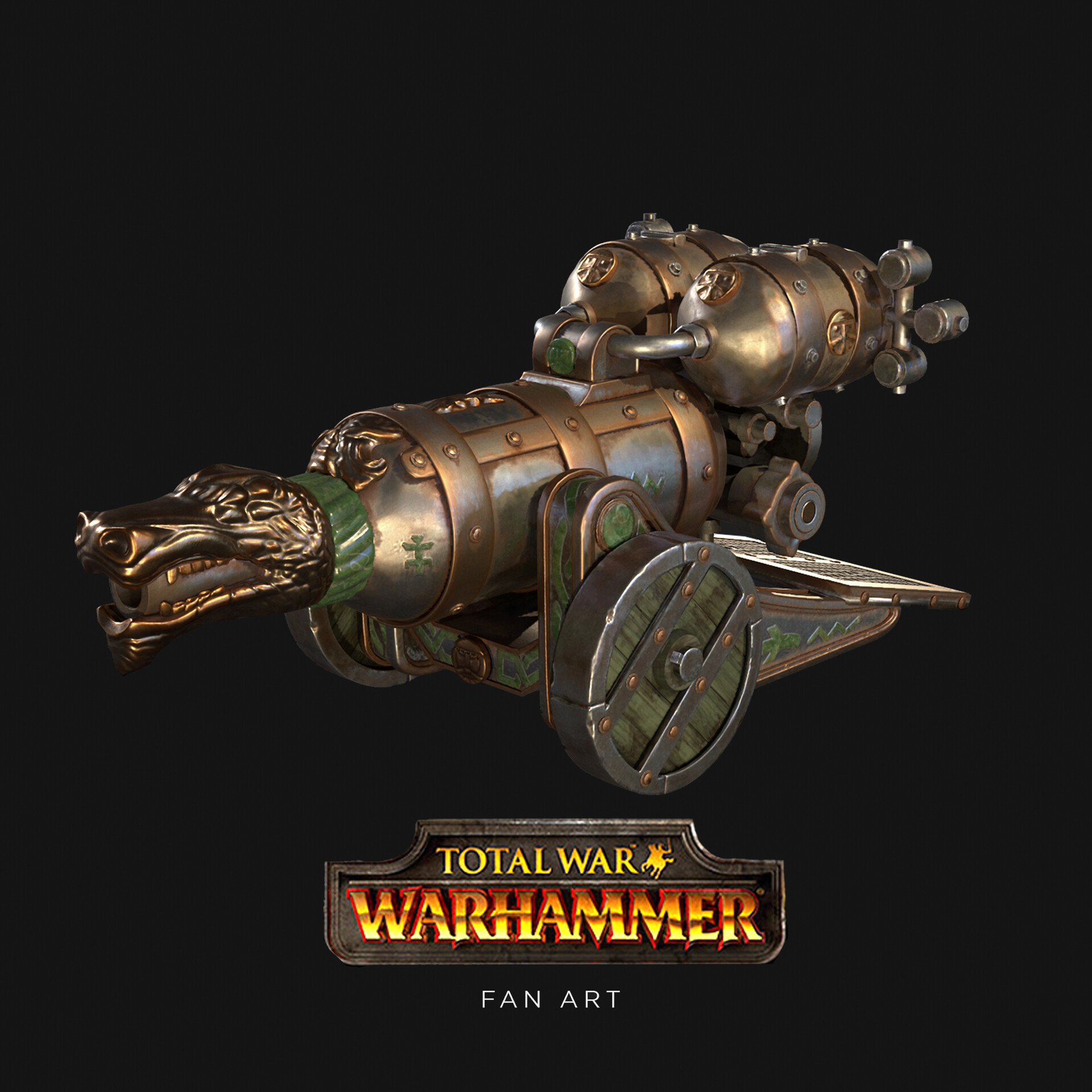 ArtStation - Warhammer Dwarf Flame Cannon