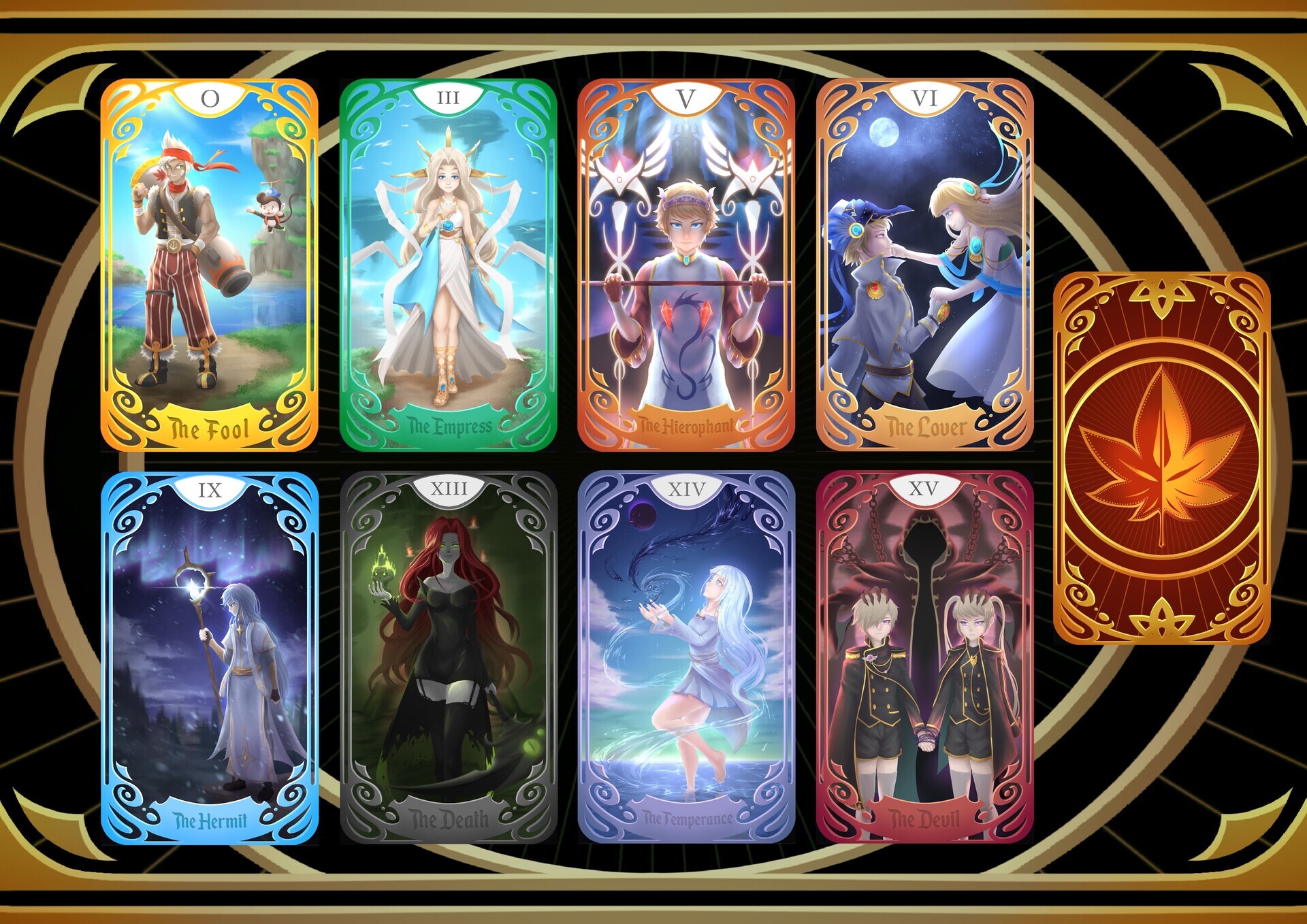 ArtStation - Maplestory tarot cards.