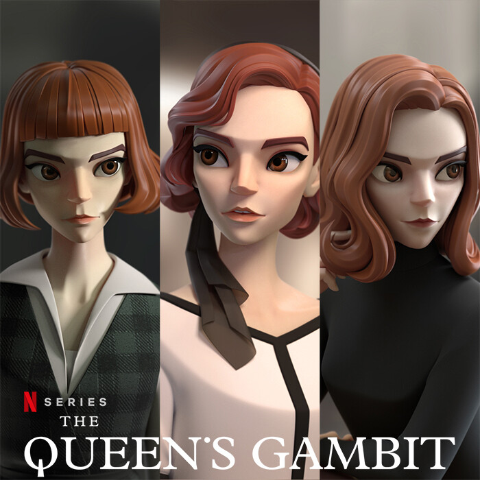 ArtStation - The Queen's Gambit Fanart