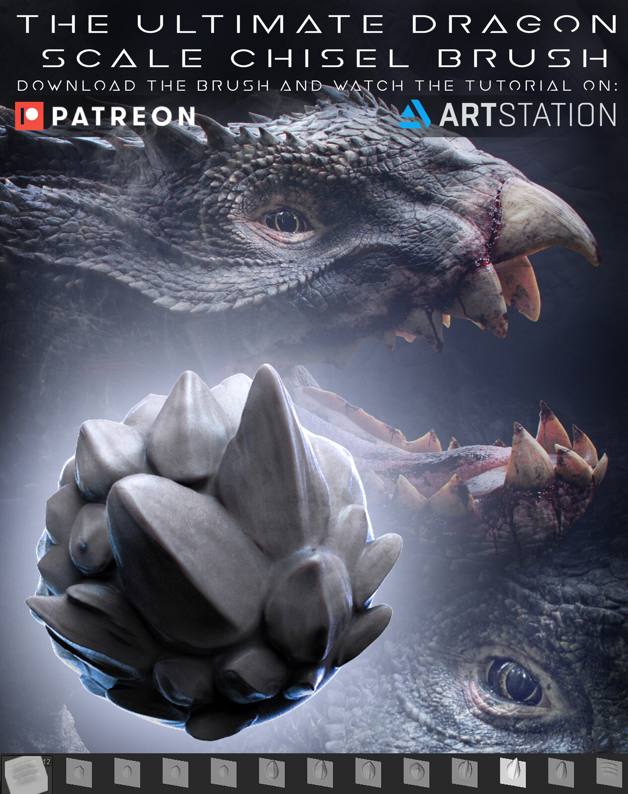 The Ultimate Dragon Scale Chisel Brush Download