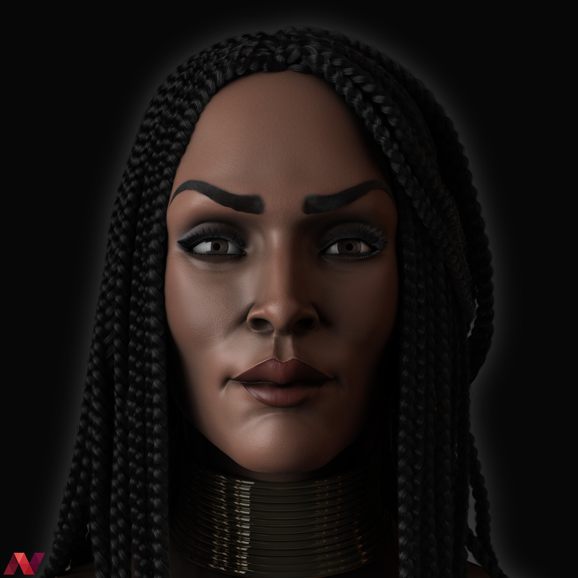 ArtStation - Angela Bassett Inspired sculpt