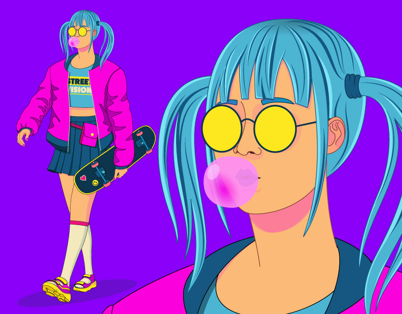 ArtStation - Character Illustration | Adobe Illustrator tutorial ...