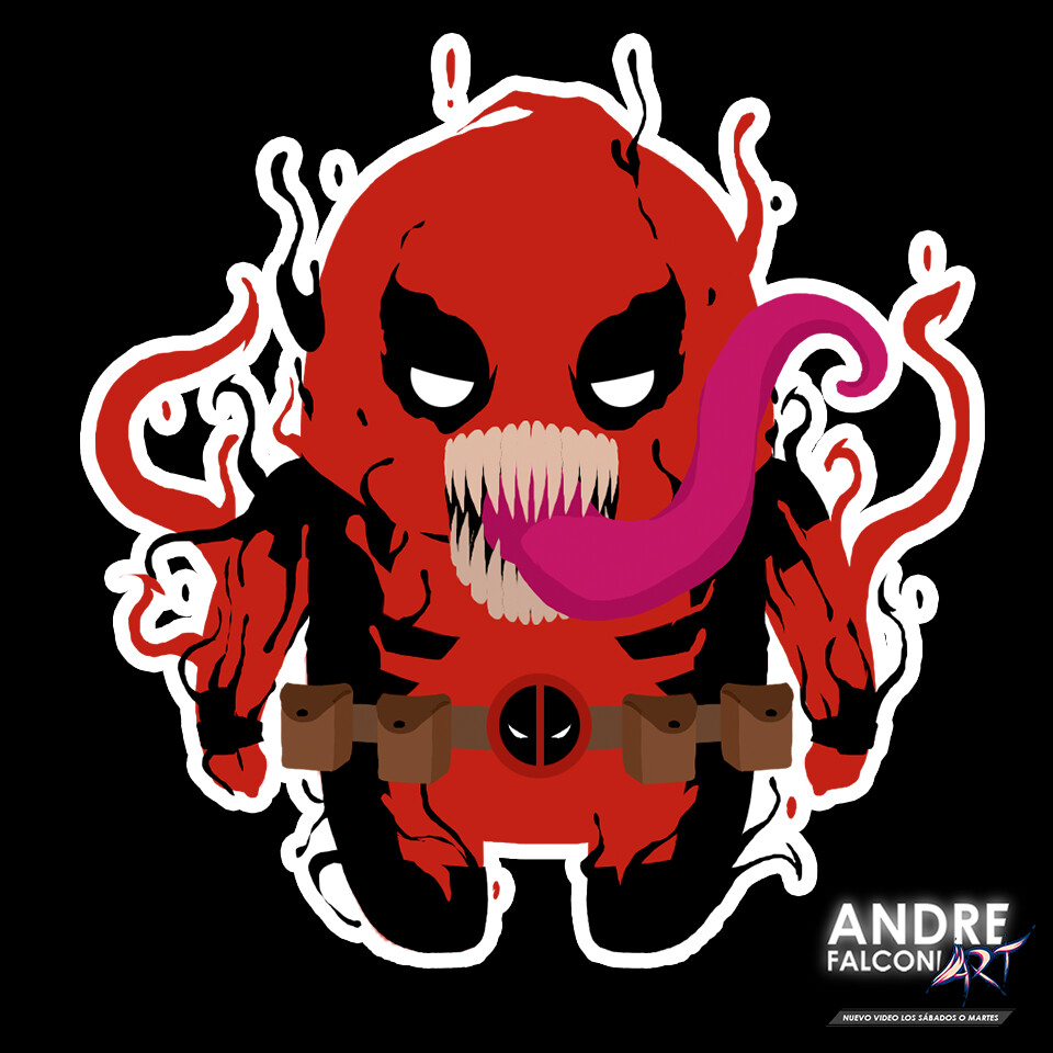 ArtStation - CHIBI STICKERS DEADPOOL