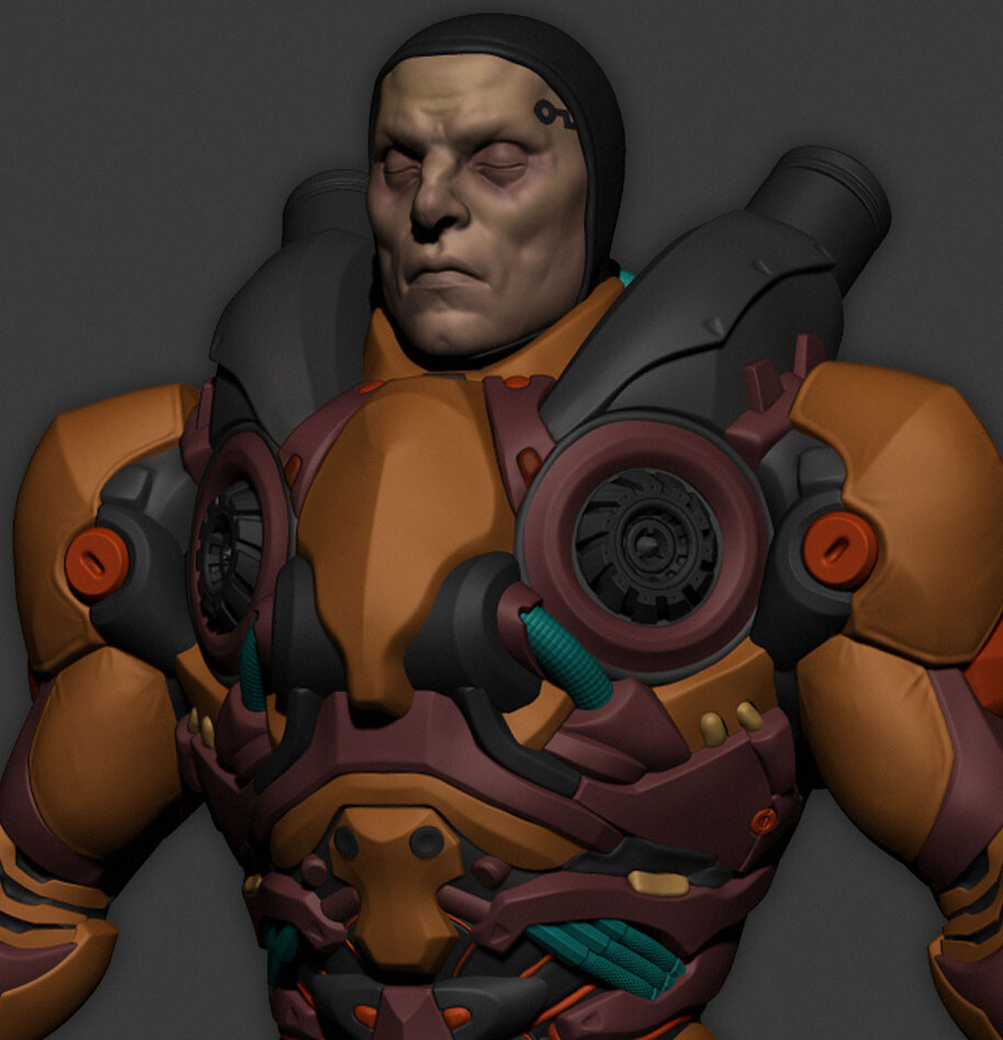 ArtStation - Cyborg Highpoly Studie