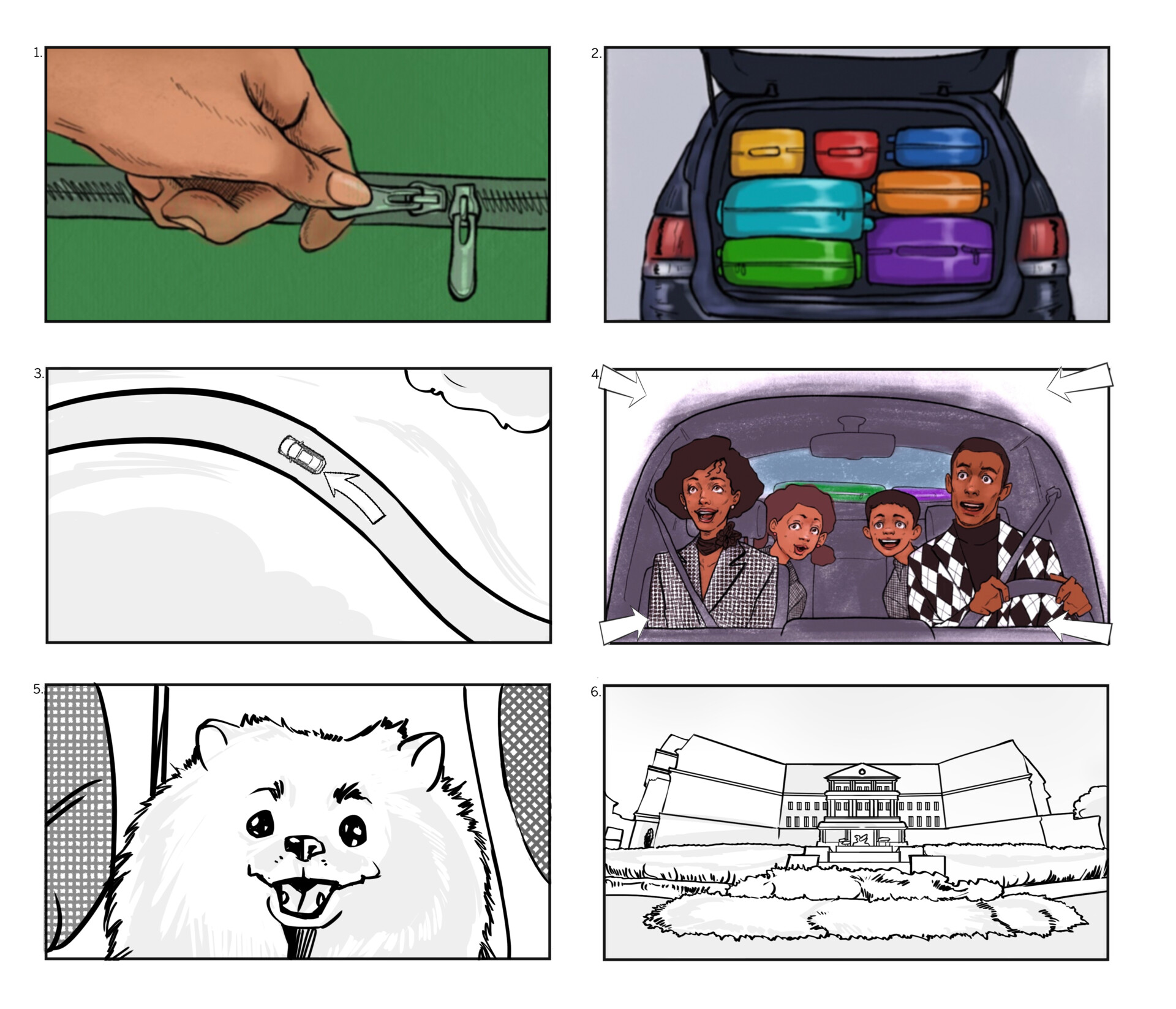 ArtStation Nemacolin Resort Commercial Storyboards 2020