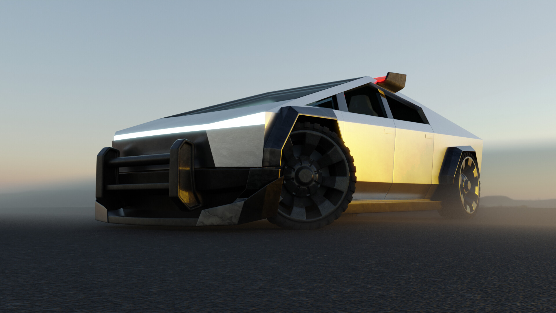 ArtStation - NFS MW Pepega Edition V2.0 - Tesla Cybertruck Need For Speed  Most Wanted 2005 Police Kit