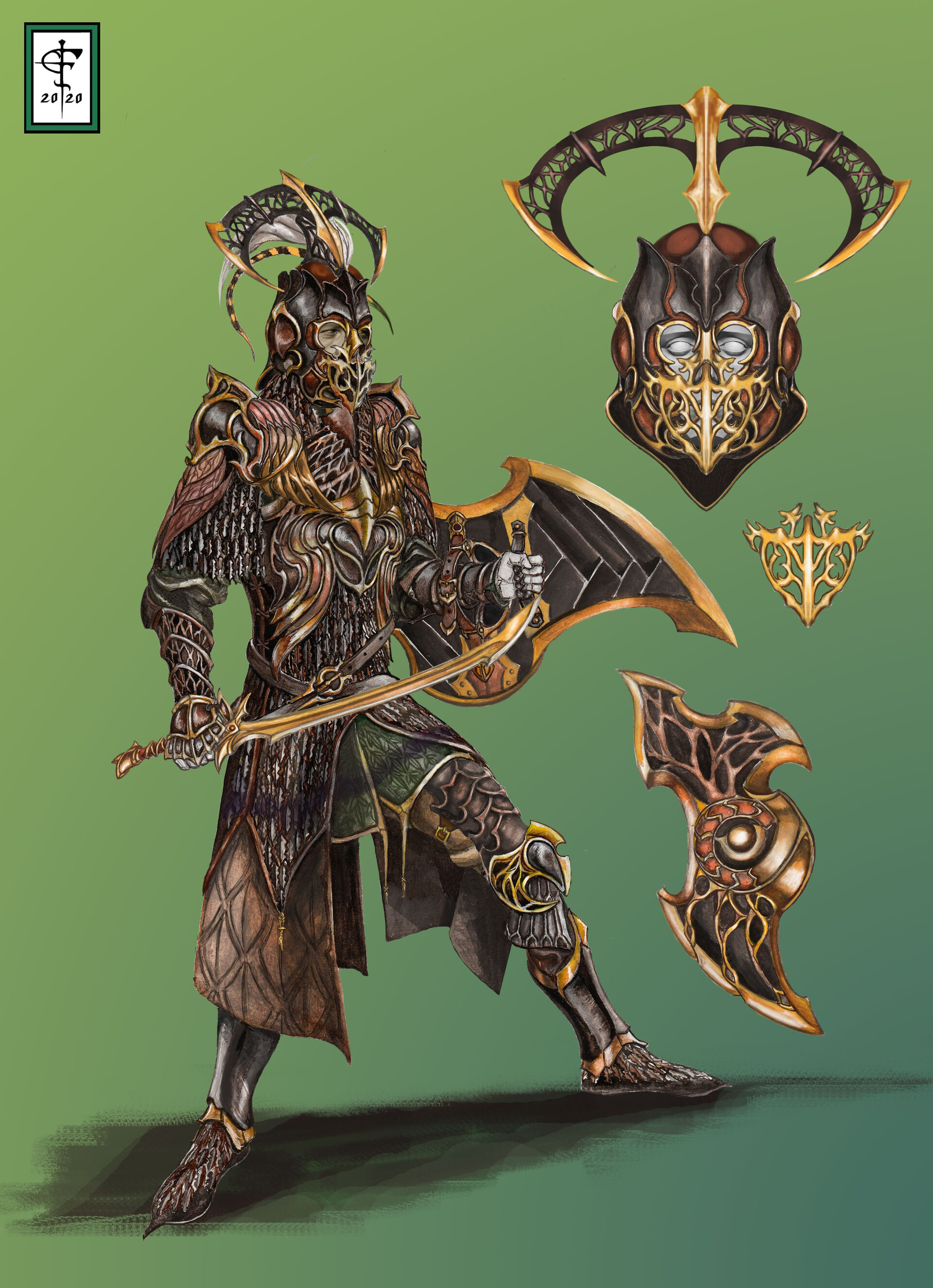 ArtStation Wood Elf warrior