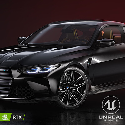 BMW M4 Competition 2021 - Unreal Engine studio lighting