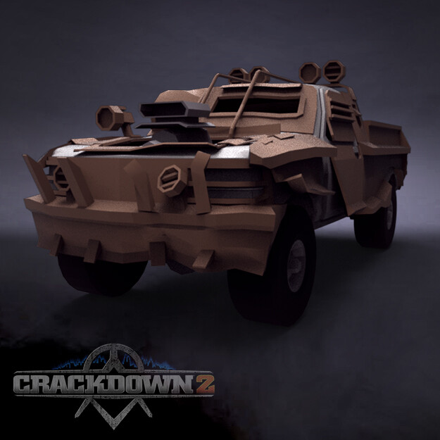 ArtStation - Crackdown 2 (2009) - Vehicle Blockouts