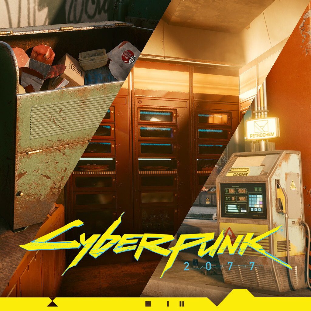 ArtStation - Cyberpunk 2077 | City decorations