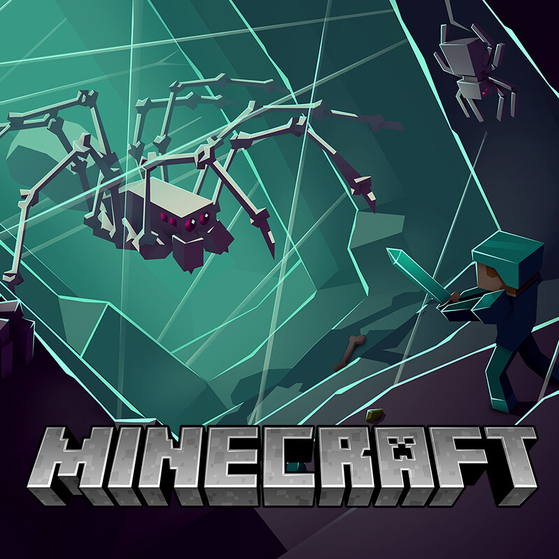 ArtStation Minecraft Spiders 