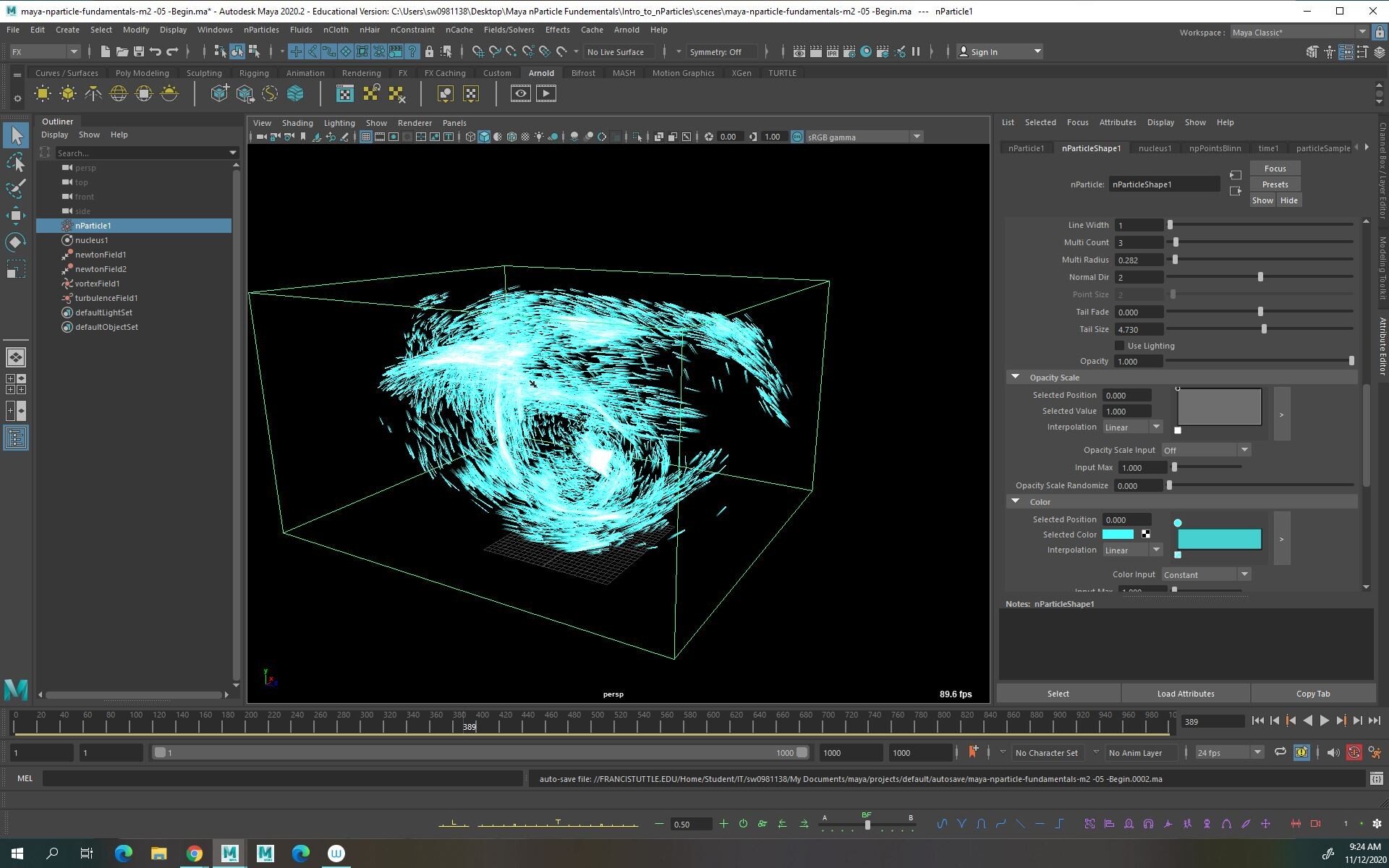 ArtStation Maya nParticle Fundamentals