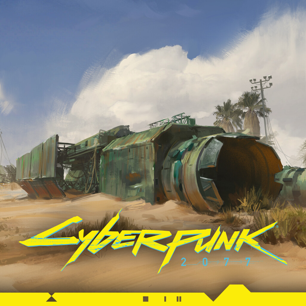 ArtStation - Cyberpunk 2077 Abandoned Airport