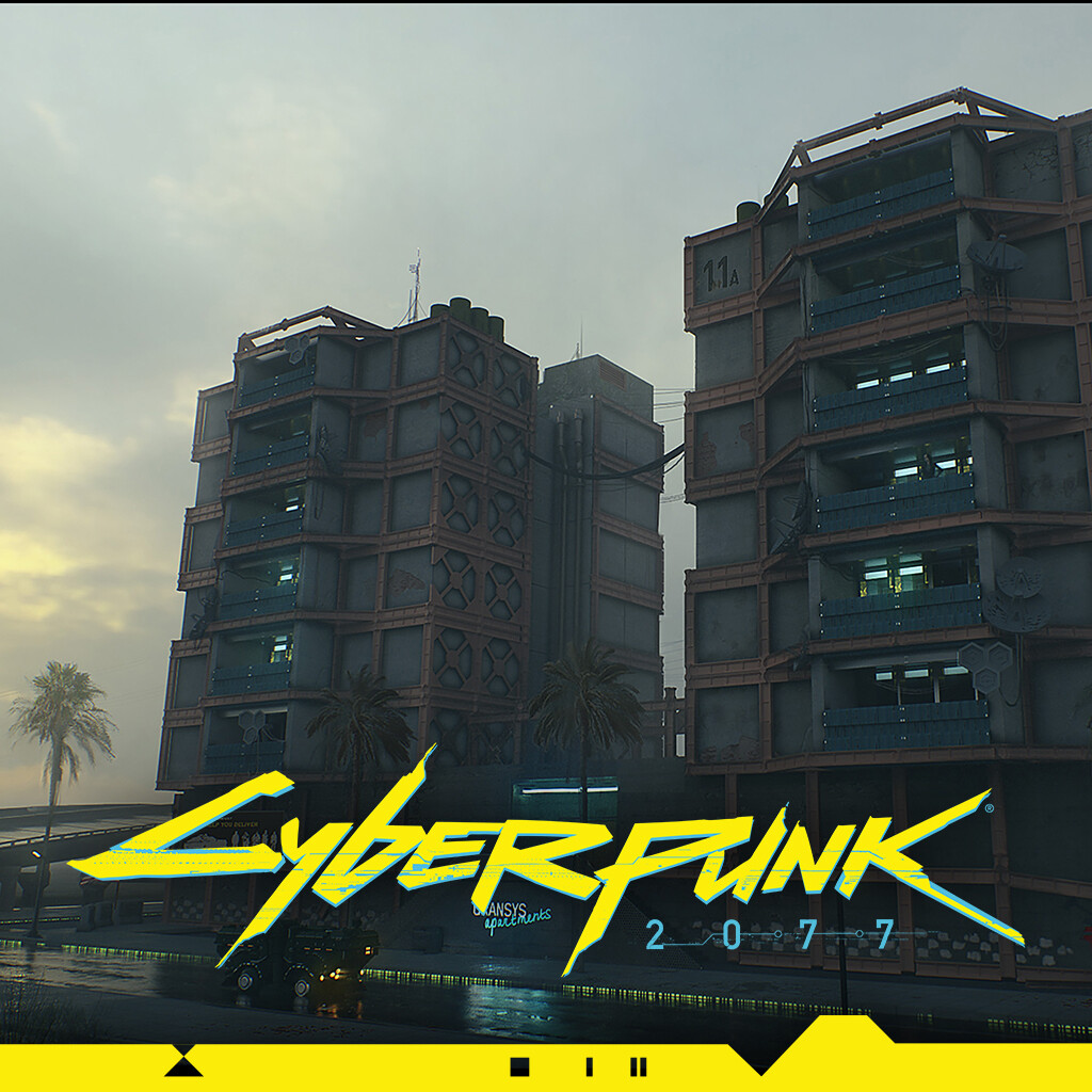 Artstation Cyberpunk 2077 Charter Hill Architecture