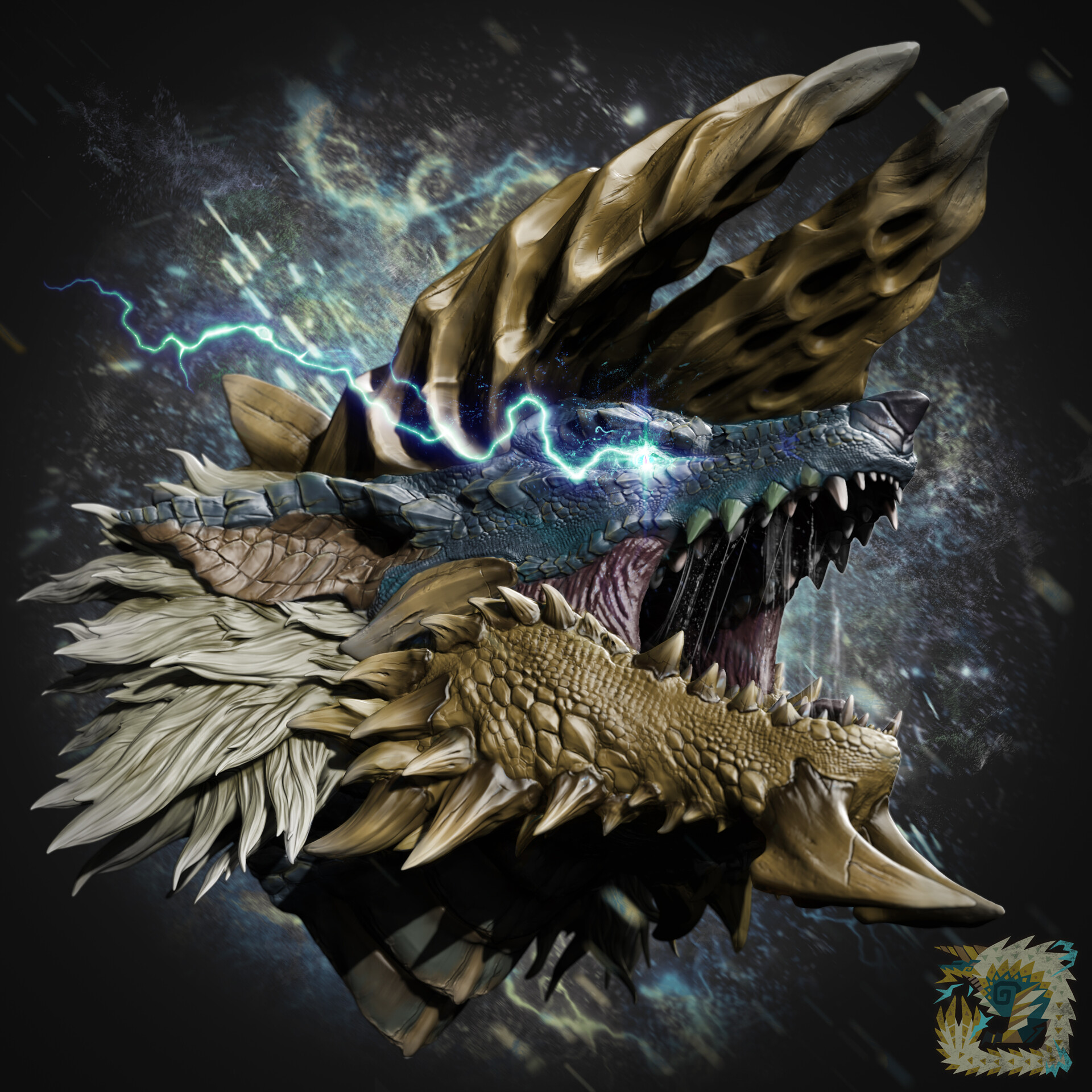 Zinogre Mhw   Richie Martin Richie Martin 05 02 Coloured No Lightning 