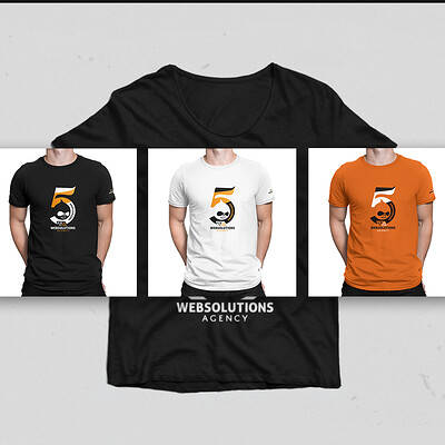 T-shirts design for 5th company anniversary V3