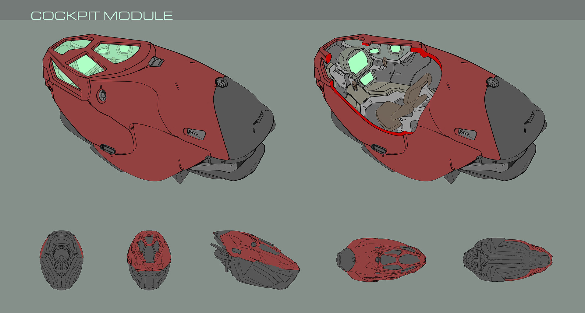 ArtStation - Modular Alien Spacecraft Designs