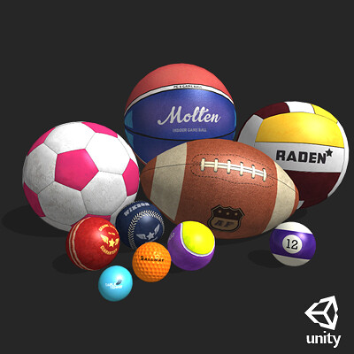 ArtStation - 8 Ball Pool Game Assets 3D Pack