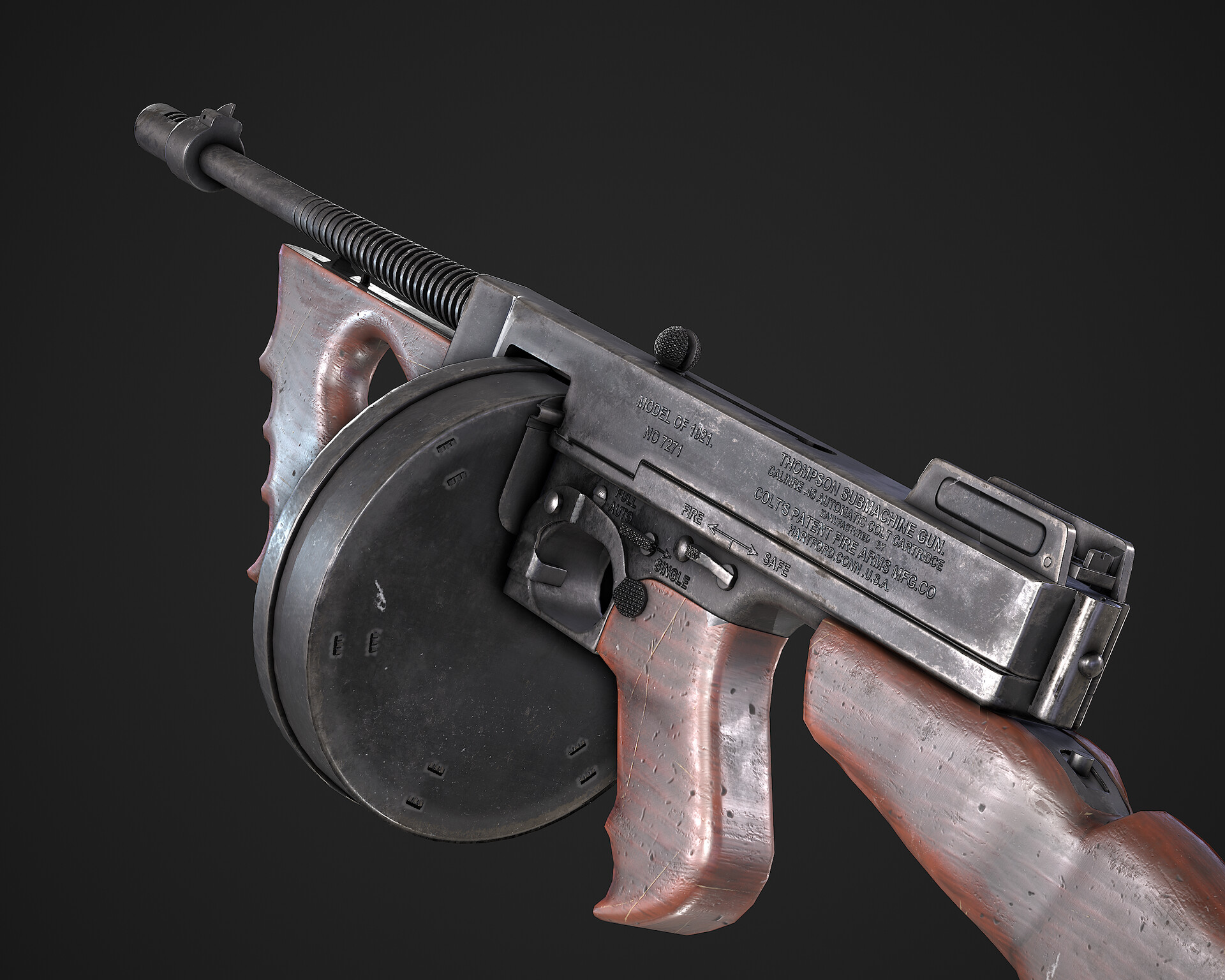 ArtStation - Thompson submachine gun