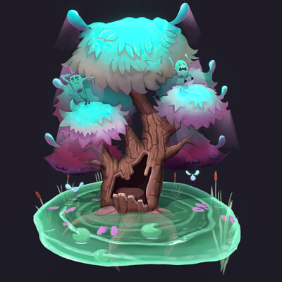 Stylised Spirit Tree - CGMA