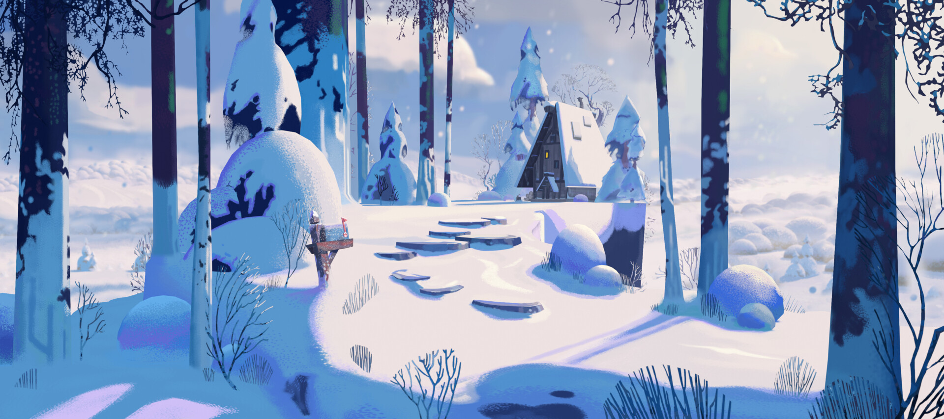 ArtStation - 3D Winter Wonderland