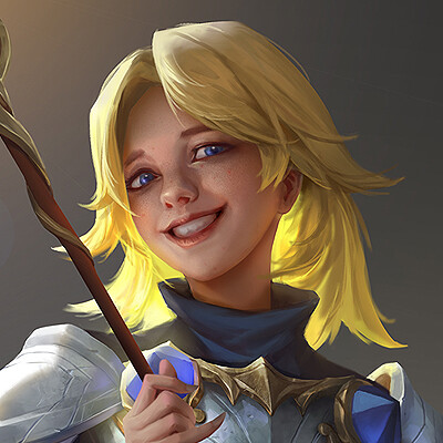 ArtStation - LOL fanart- Luxanna