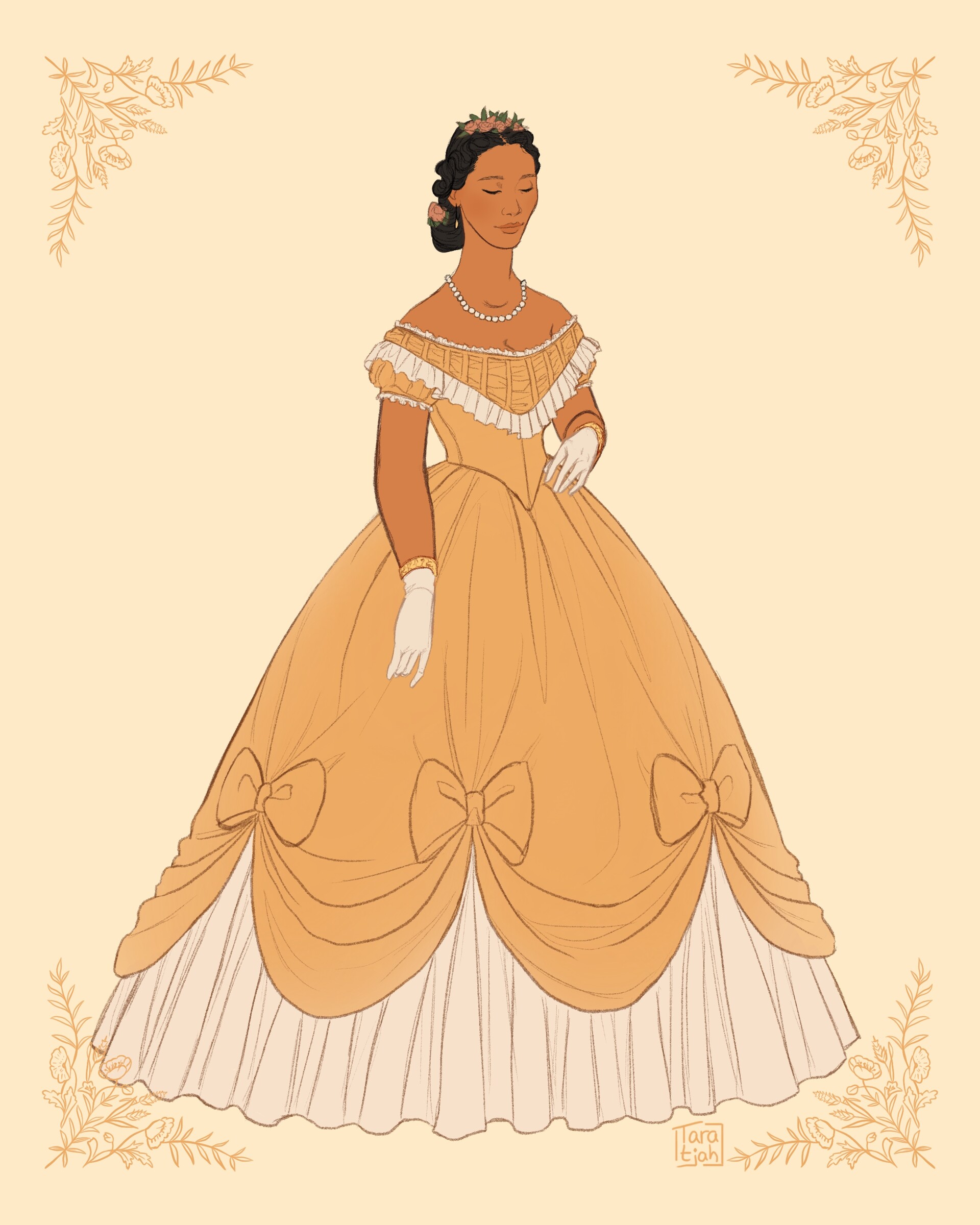 ArtStation - Historical Dress 1840-1880