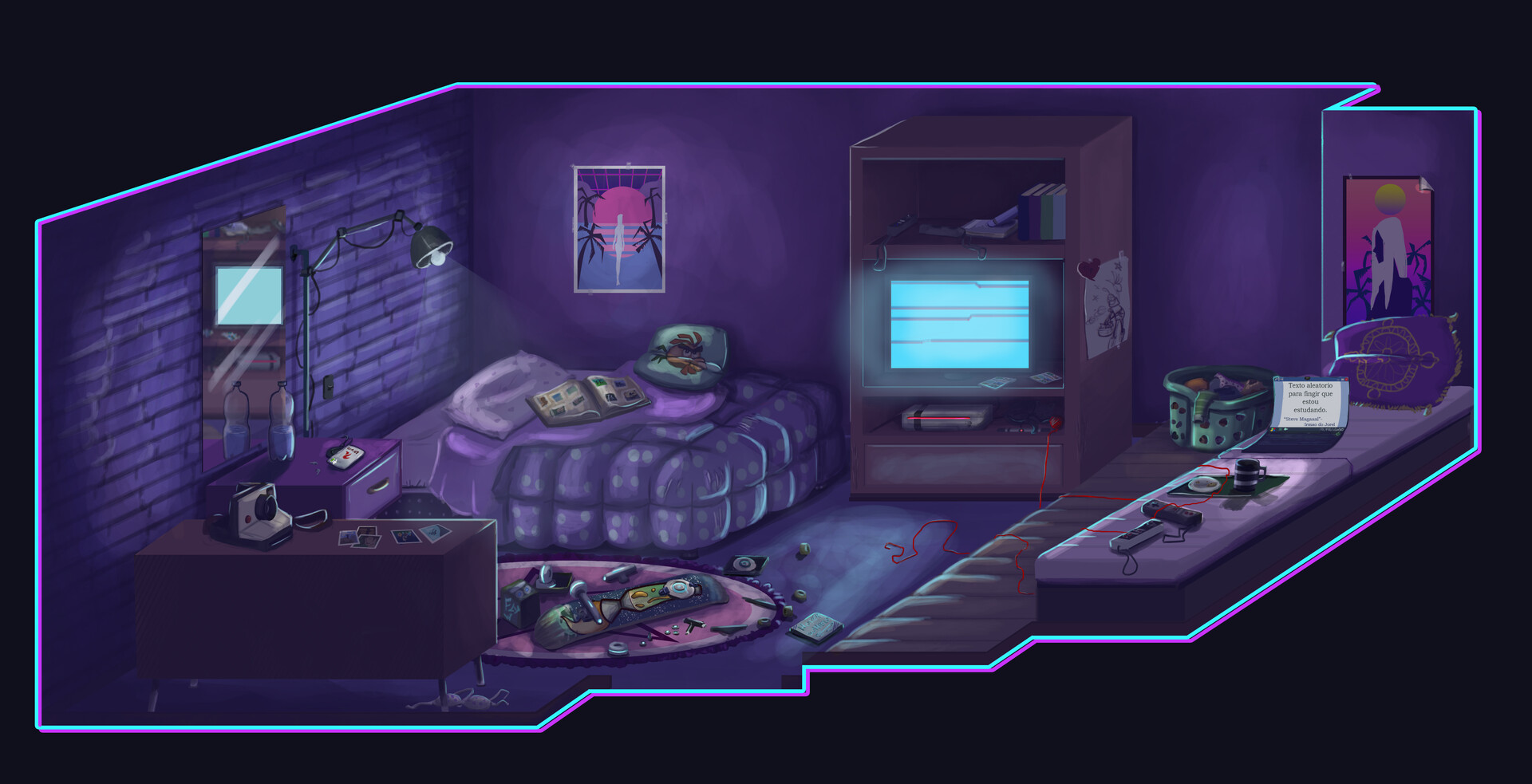 ArtStation - Vaporwave Room