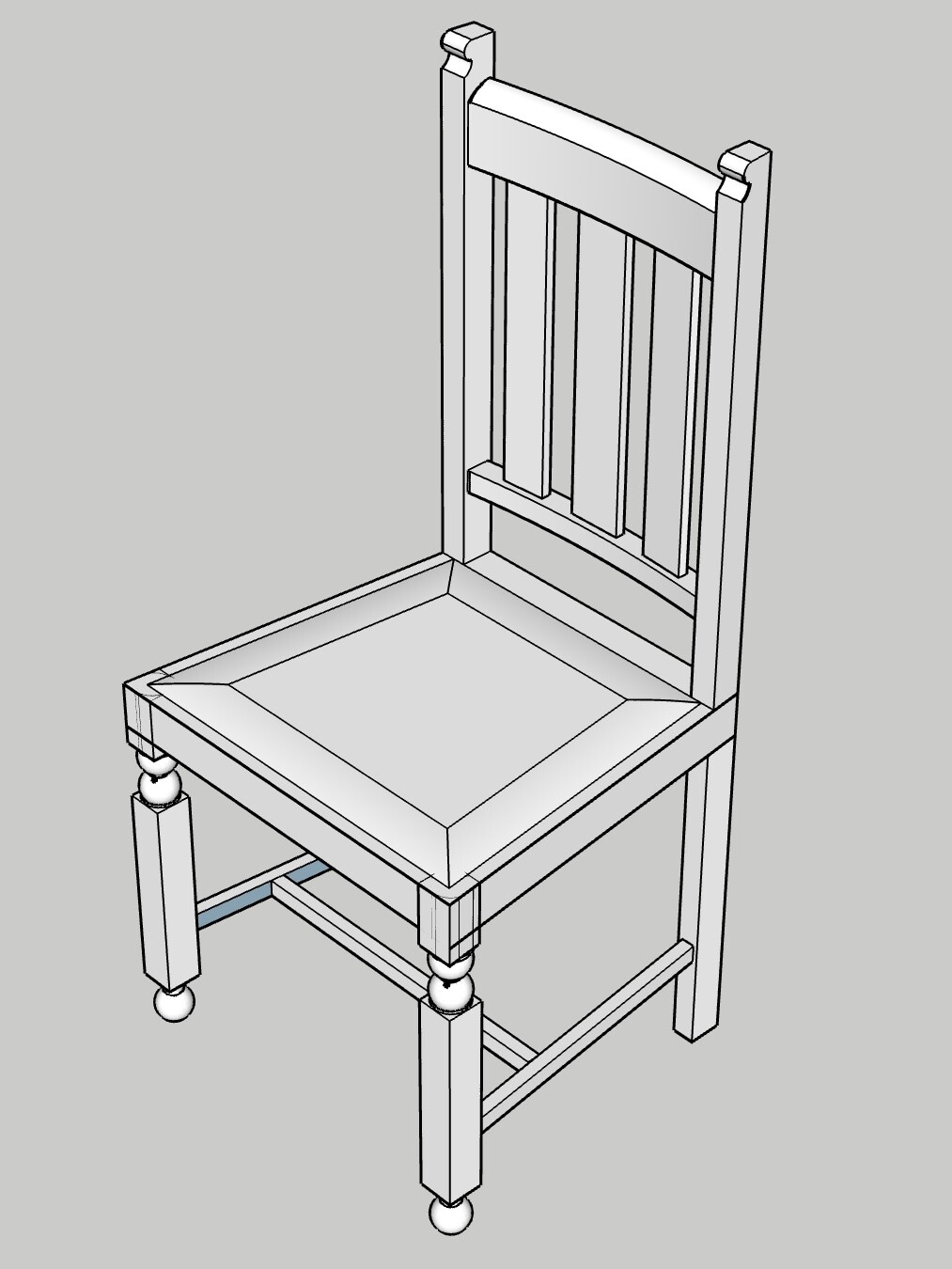 ArtStation The Chair, Concept/ Technical Drawing/ 3D model