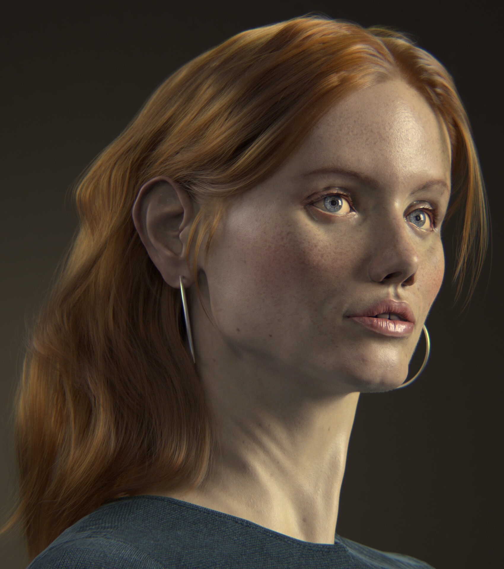 Artstation Redhead Girl