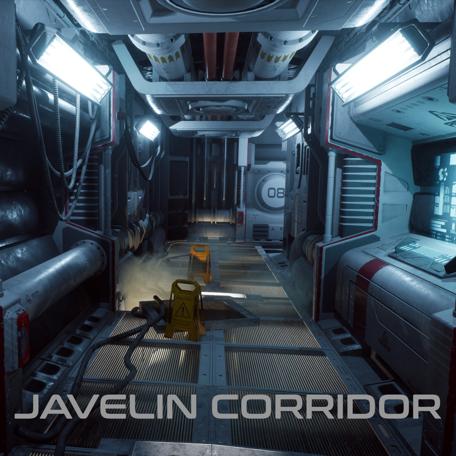 ArtStation Javelin Capital Ship Corridor Star Citizen Fan Art
