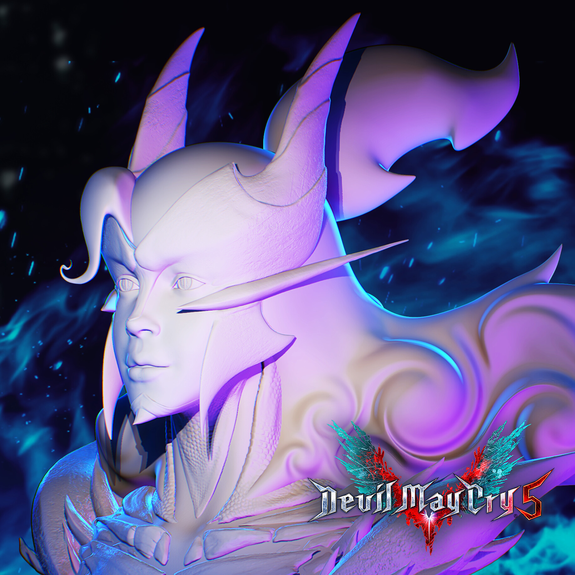 ArtStation - Devil May Cry 5 Devil Trigger Dante Fan Art