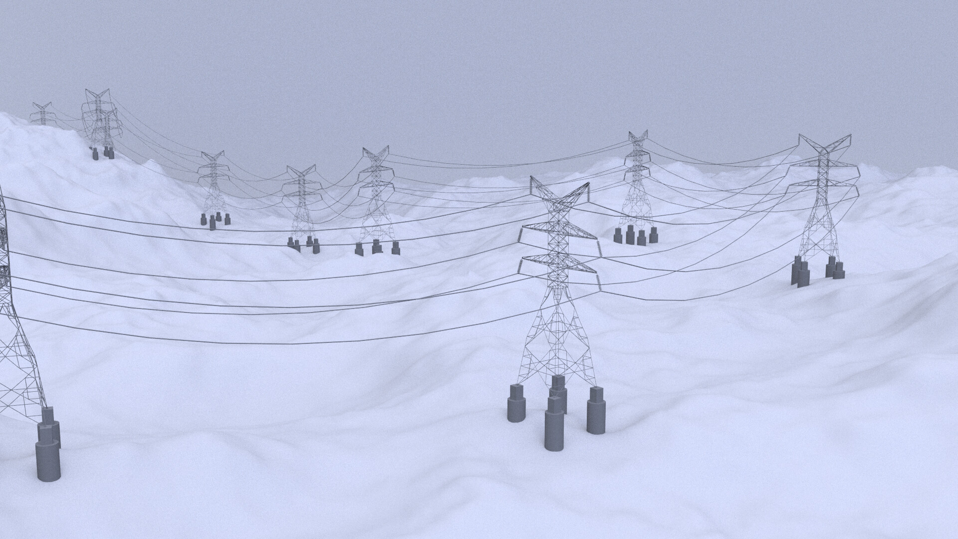 Procedural Modelling: Transmission Towers