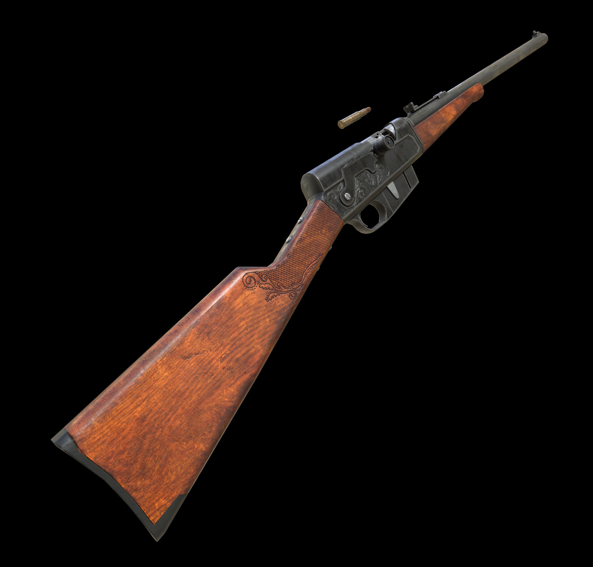 ArtStation - Old Remington model 8 - Game Asset