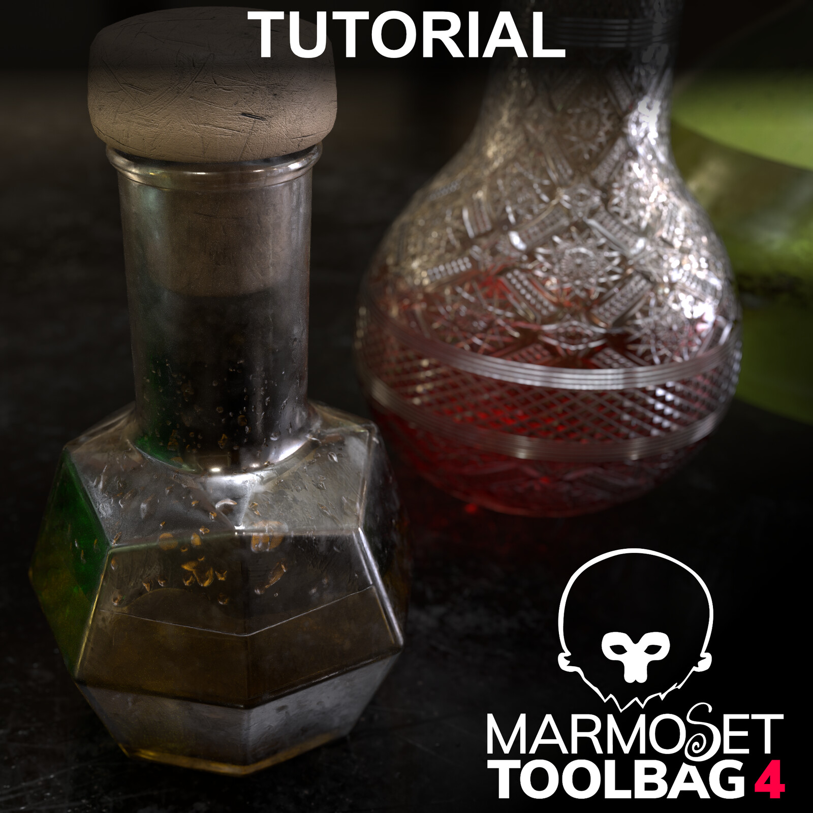 Tutorial - Texturing and Rendering Glass with Marmoset Toolbag 4
