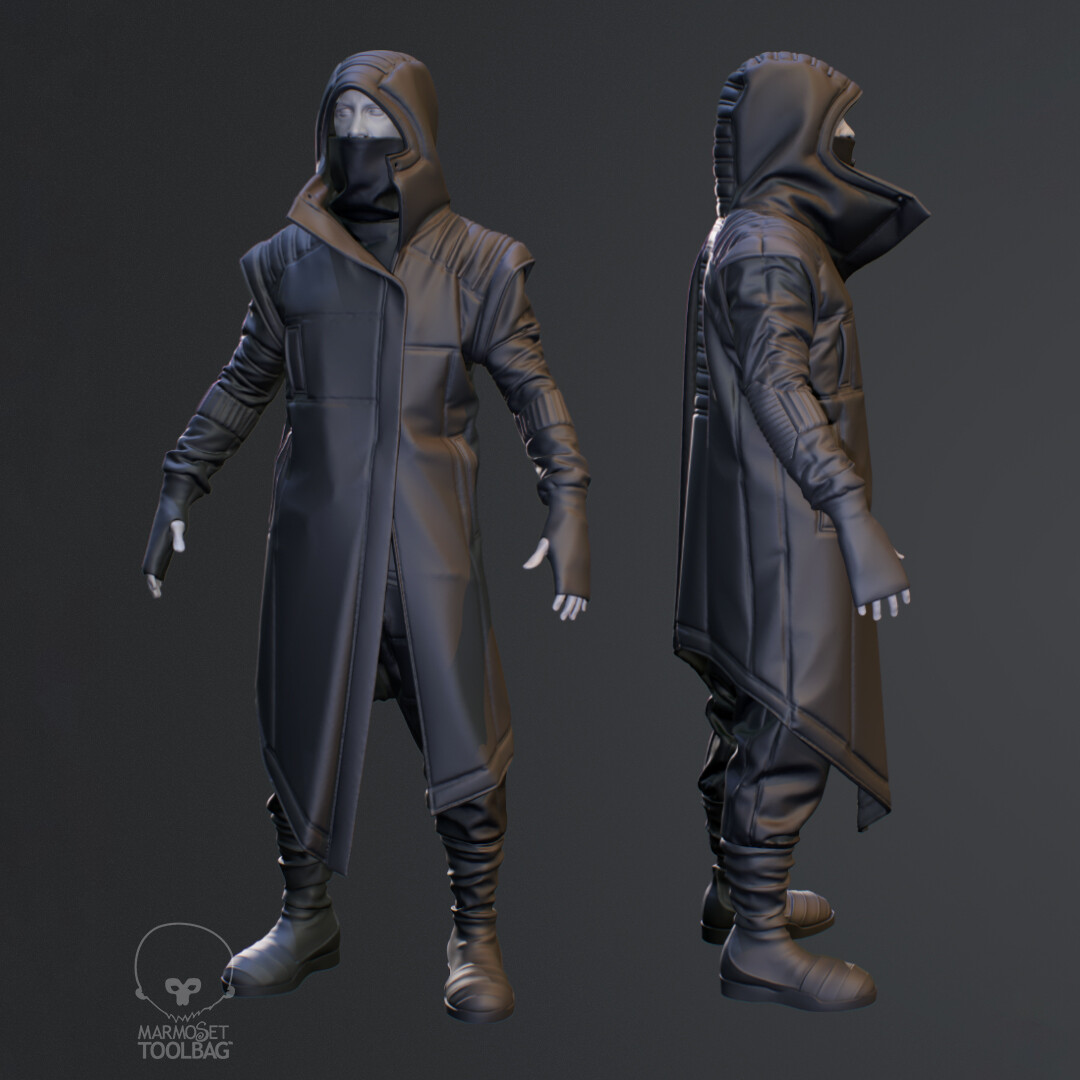 ArtStation - Creating a Cyberpunk Style Outfit in Marvelous Designer ...