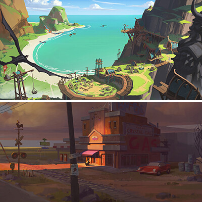 ArtStation - Cartoon environment concept