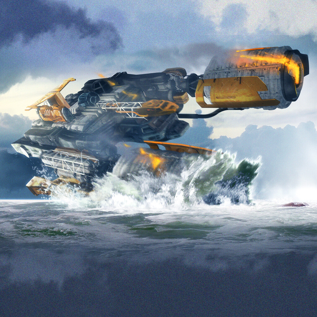 ArtStation - SpaceShip Crash