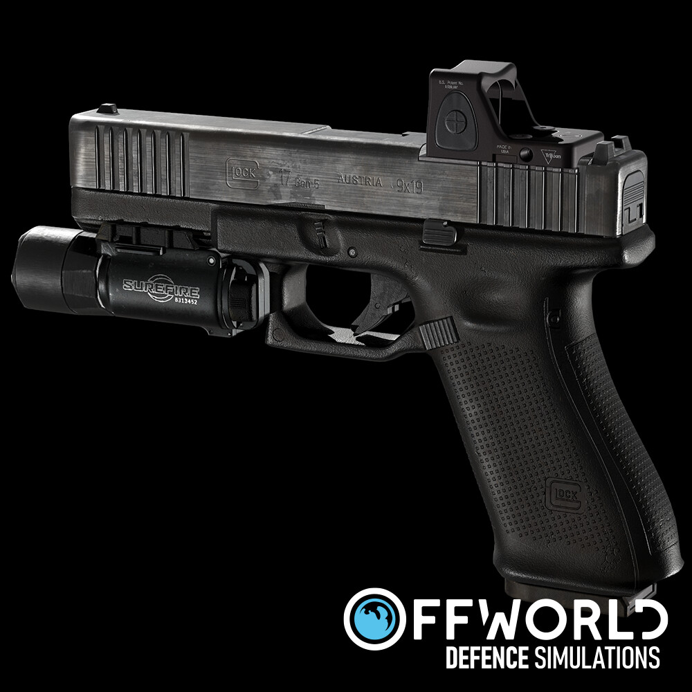 ArtStation Glock 17 Gen5 MOS with SureFire X300U and Trijicon Red Dot