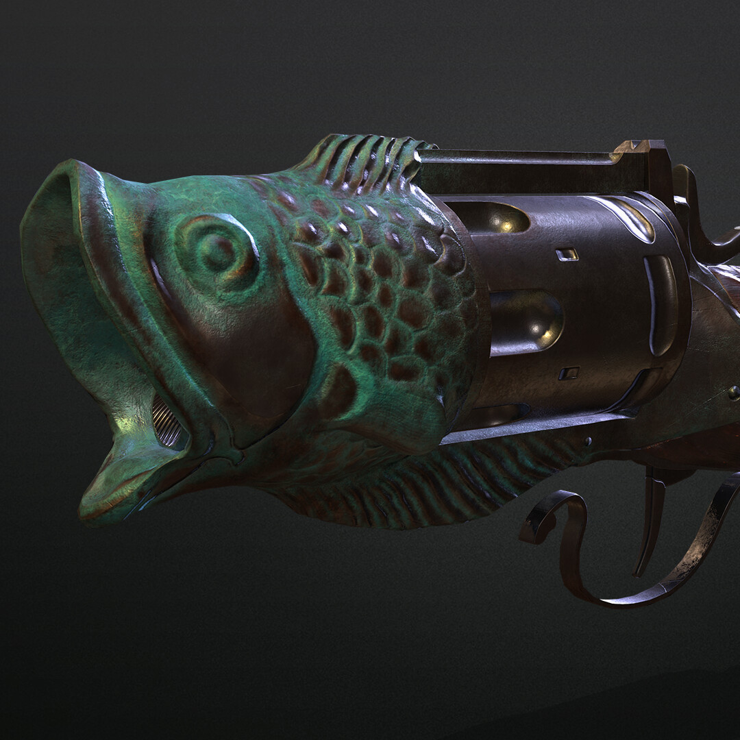 ArtStation - Fish handgun