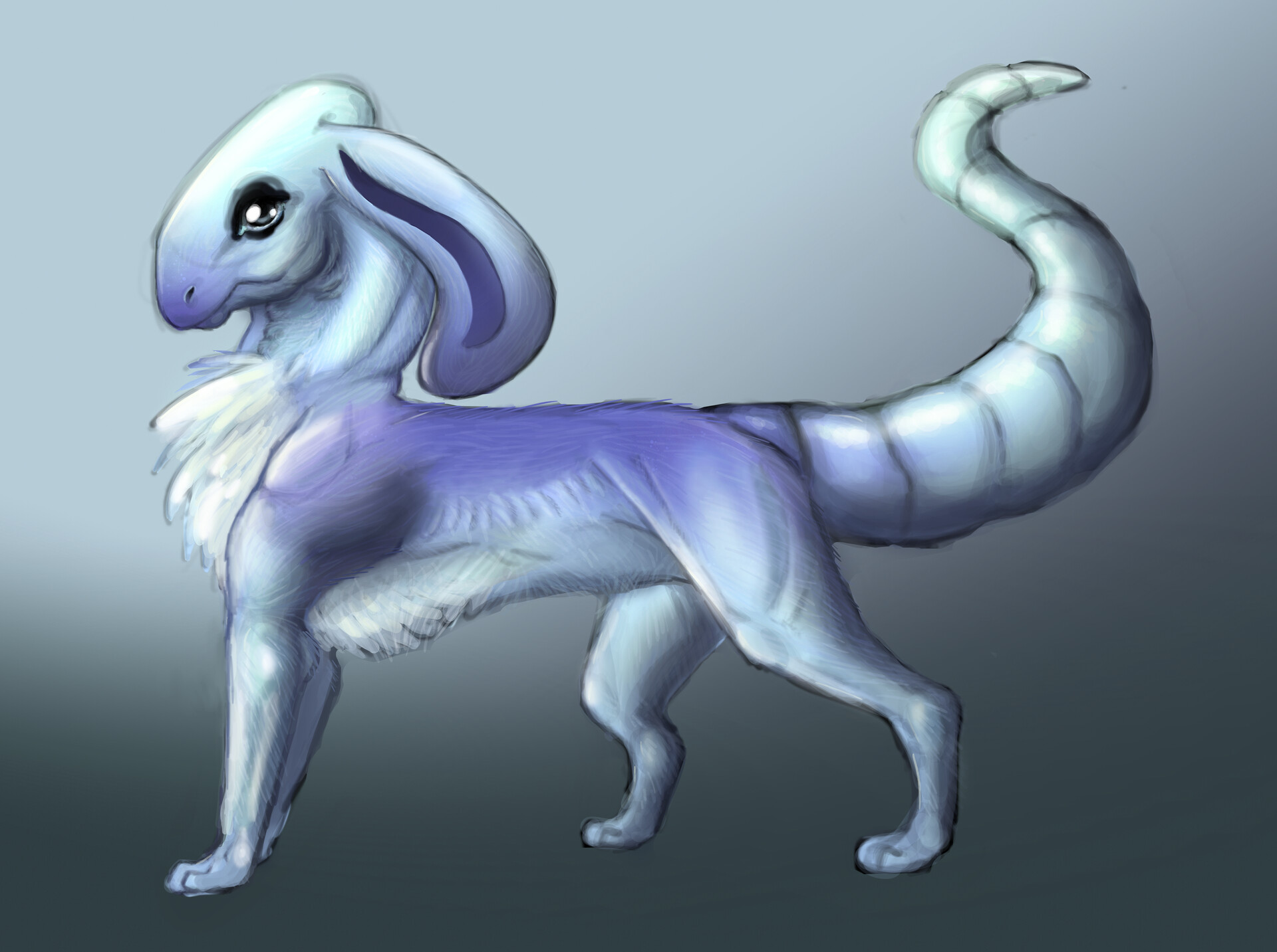 ArtStation - Blue creature concept art