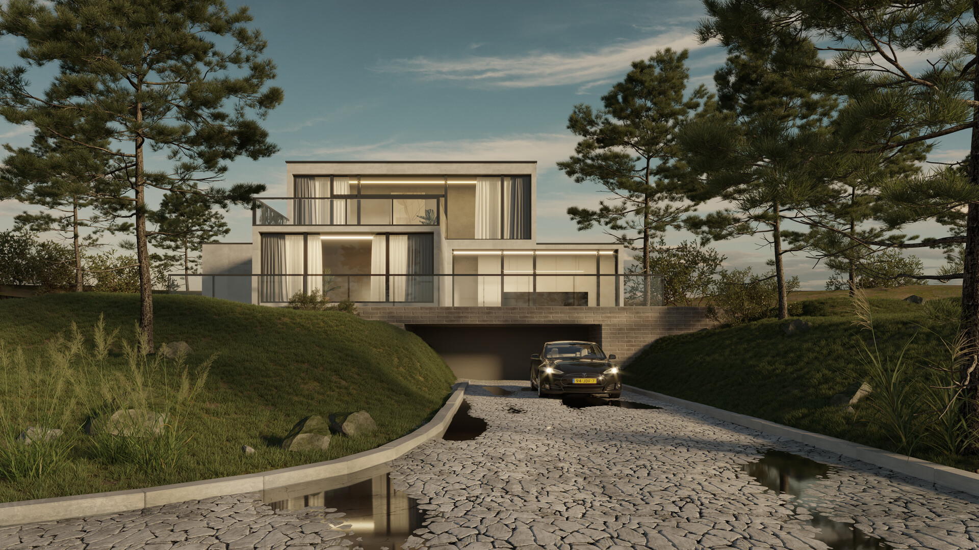 ArtStation The concept of a modern home