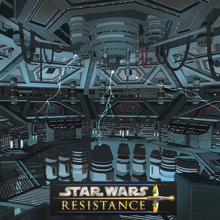 Star Wars Resistance: Dreadnought Hyperdrive Chamber Concept