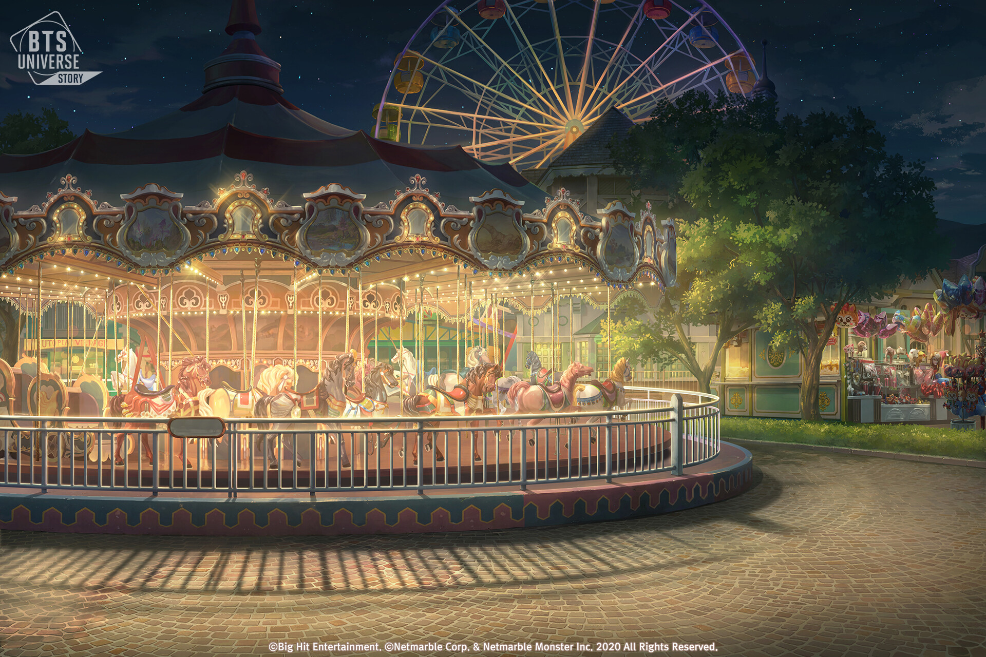 ArtStation - BTS Universe Story - Amusement park / Merry-go-round